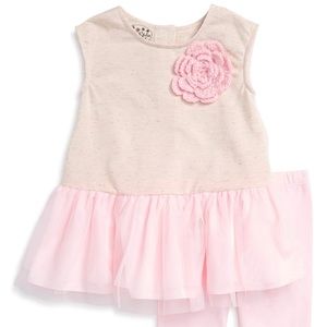 ❤️❤️❤️Pippa & Julie Knit Dress & Crop Legging Set